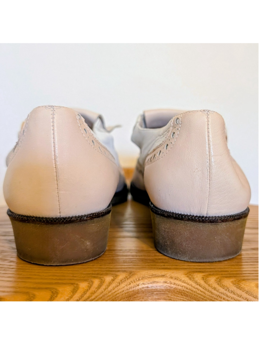 Vintage Amalfi Rangoni Pink Leather Kiltie Loafers Mary Jane Oxford 8.5 Italy - Picture 5 of 12